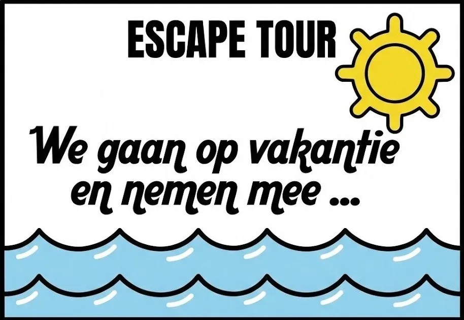 Het thema: We gaan op vakantie en nemen mee…